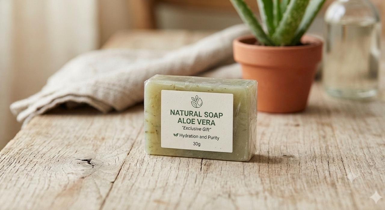 Natural Aloe Vera Soap — complimentary gift
